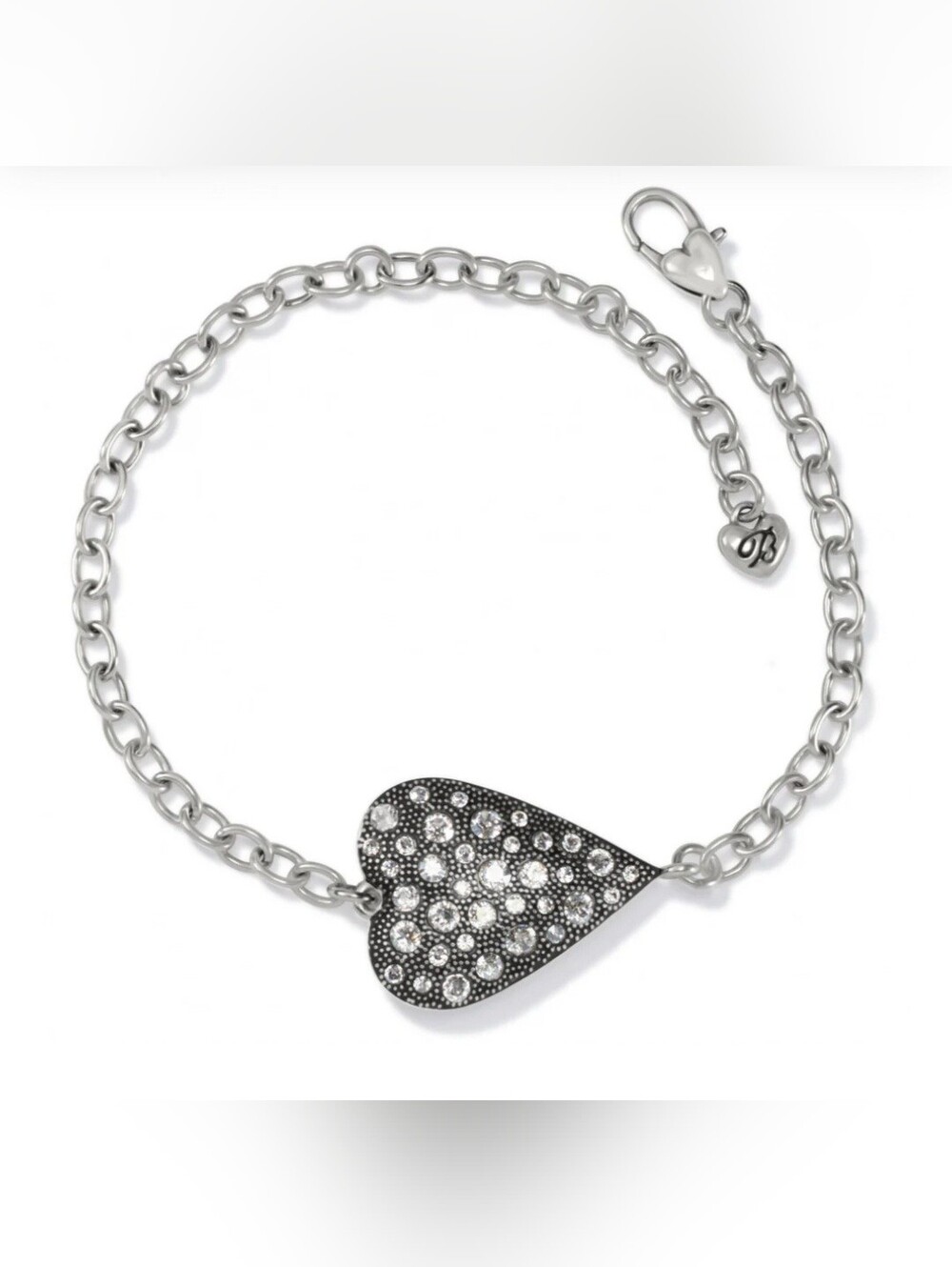 New Brighton Glisten Silver Heart Bracelet, NWT